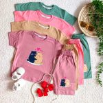 Girls' T-shirts and shorts, size 40 and size 45