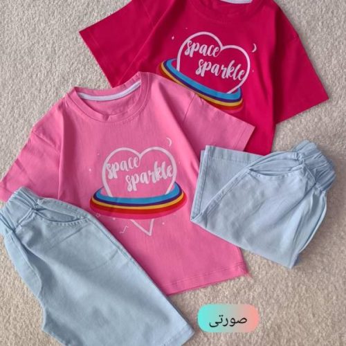 Girls' T-shirts and shorts, sizes 45 to 50