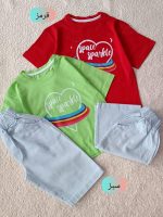 Girls' T-shirts and shorts, sizes 45 to 50