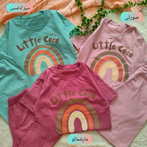 Girls' T-shirts and shorts, sizes 50 to 55