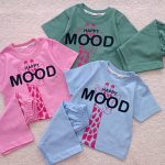 Girls' and boys' t-shirts and shorts from sizes 35 to 50