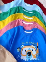 Girls' and boys' t-shirts and shorts, sizes 45 and 50