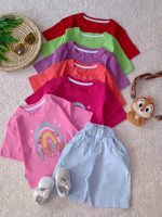 Girls' crop shorts from 8 months to 4 years