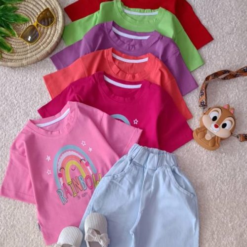 Girls' crop shorts from 8 months to 4 years