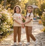 Girls' t-shirts and pants from sizes 35 to 60