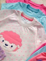 Girls' t-shirts and shorts from 1 year to 4 years