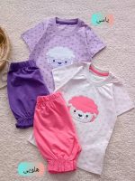 Girls' t-shirts and shorts from 1 year to 4 years