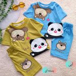 Girls' t-shirts and shorts from 10 months to 4 years