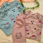 Girls' t-shirts and shorts from 2 to 4 years old