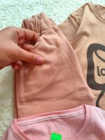 Girls' t-shirts and shorts from 2 to 5 years old