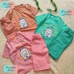 Girls' t-shirts and shorts from 2 to 5 years old