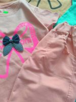 Girls' t-shirts and shorts from 2 to 5 years old
