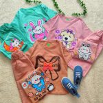 Girls' t-shirts and shorts from 2 to 5 years old