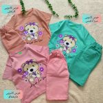 Girls' t-shirts and shorts from 2 to 5 years old
