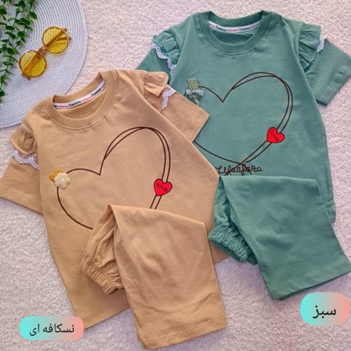 Girls' t-shirts and shorts from 2 to 5 years old