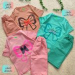 Girls' t-shirts and shorts from 2 to 5 years old