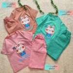 Girls' t-shirts and shorts from 2 to 5 years old
