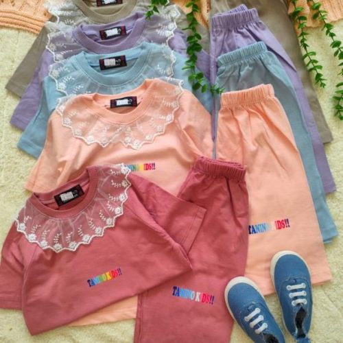 Girls' t-shirts and shorts from 2 to 5 years old