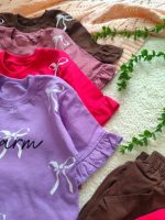 Girls' t-shirts and shorts from 2 to 9 years old