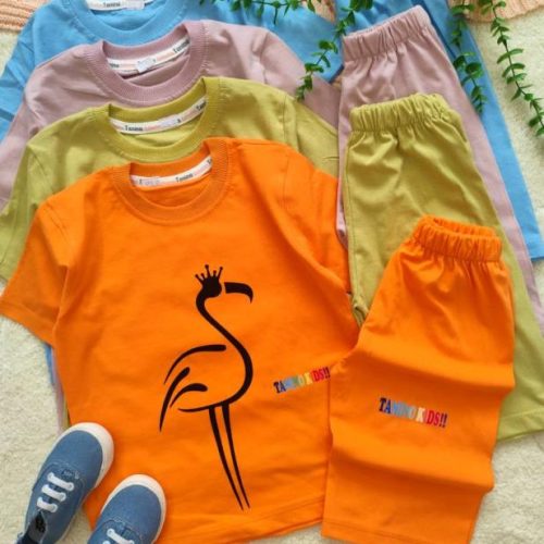 Girls' t-shirts and shorts from 3 to 7 years old