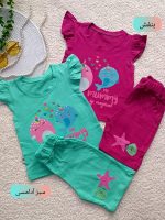 Girls' t-shirts and shorts from 9 months to 4 years