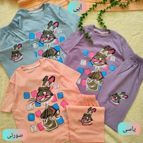 Girls' t-shirts and shorts from ages 4 to 7