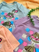 Girls' t-shirts and shorts from ages 4 to 7