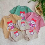 Girls' t-shirts and shorts from size 35 to size 45