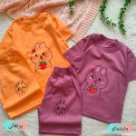 Girls' t-shirts and shorts from size 40 to 45
