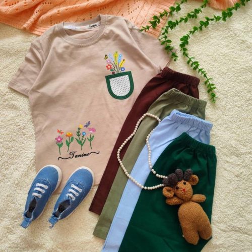 Girls' t-shirts and shorts from size 50 to 60