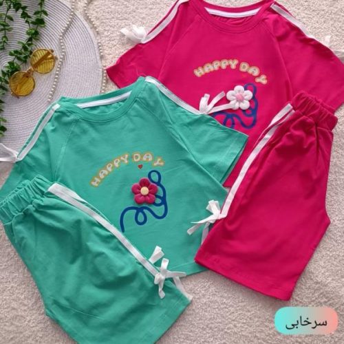 Girls' t-shirts and shorts from sizes 45 to 60