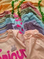 Girls' t-shirts and shorts from sizes 45 to 60