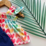 Girls' tops and shorts from 12 months to 36 months