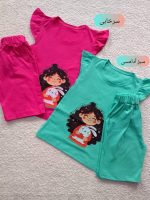 Girls' tops and shorts from ages 3 to 7 years