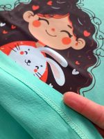 Girls' tops and shorts from ages 3 to 7 years