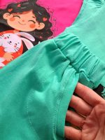 Girls' tops and shorts from ages 3 to 7 years