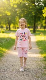 Girls' t-shirts and shorts from size 40 to size 55