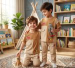 Boys' t-shirts and pants from sizes 40 to 55