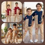 Boys' t-shirts and pants from sizes 40 to 55