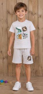 Boys' t-shirts and shorts from 3 to 7 years old