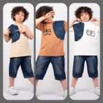 Boys' t-shirts and shorts from size 40 to 55