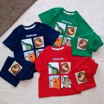 Boys' t-shirts and shorts from sizes 35 to 45