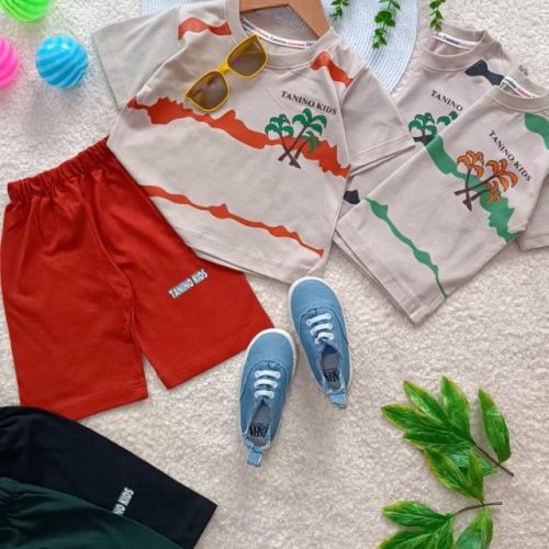 Boys' t-shirts and shorts from sizes 35 to 45