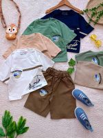 Boys' t-shirts and shorts from sizes 35 to 60