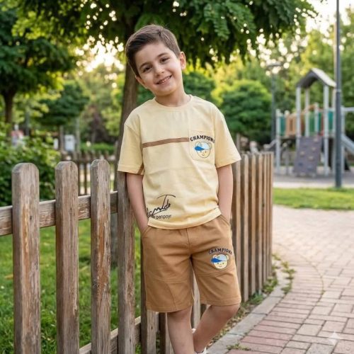 Boys' t-shirts and shorts from sizes 35 to 60