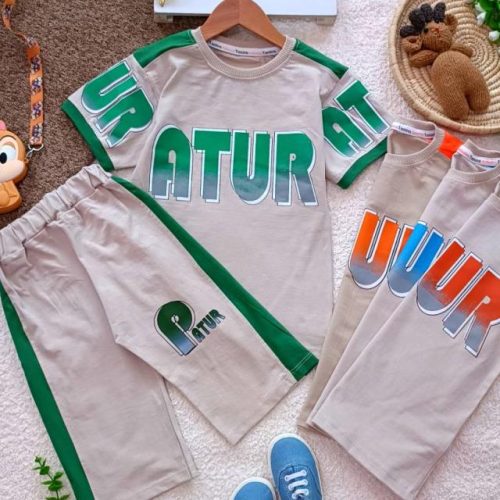 Boys' t-shirts and shorts from sizes 50 to 65