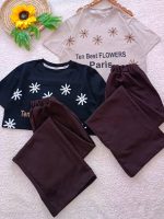 Girls' T-shirts and pants, sizes 60 and 65