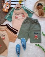 Girls' and boys' t-shirts and shorts from sizes 35 to 55