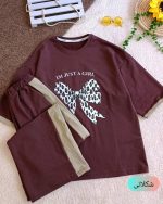 Girls' and women's T-shirts and pants, size 70