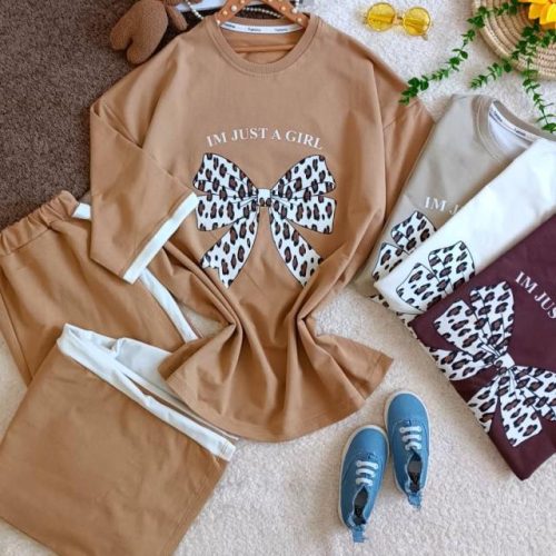 Girls' and women's T-shirts and pants, size 70